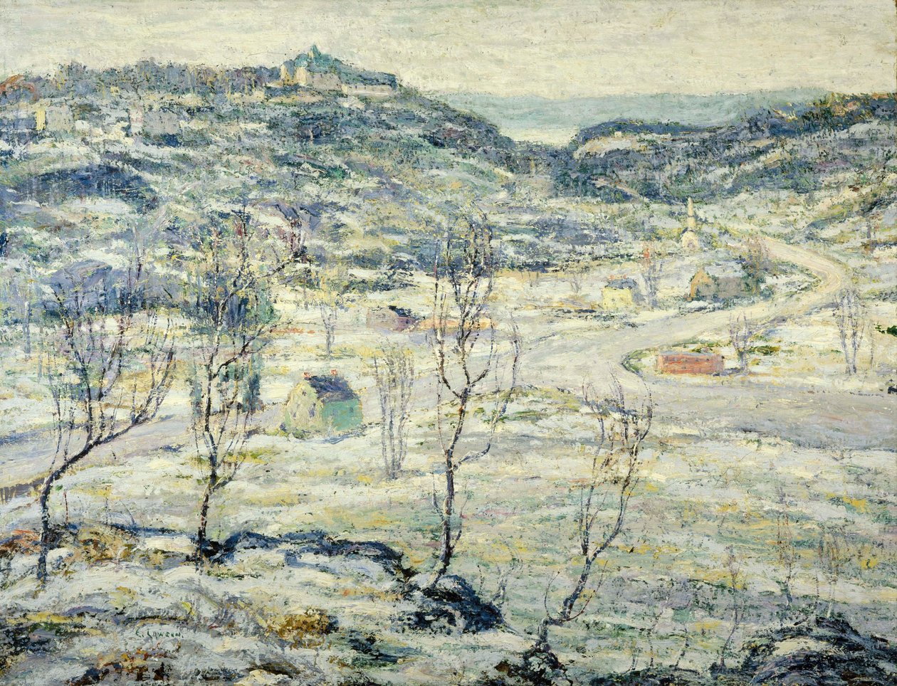 Harlem Vadisi, Kış by Ernest Lawson