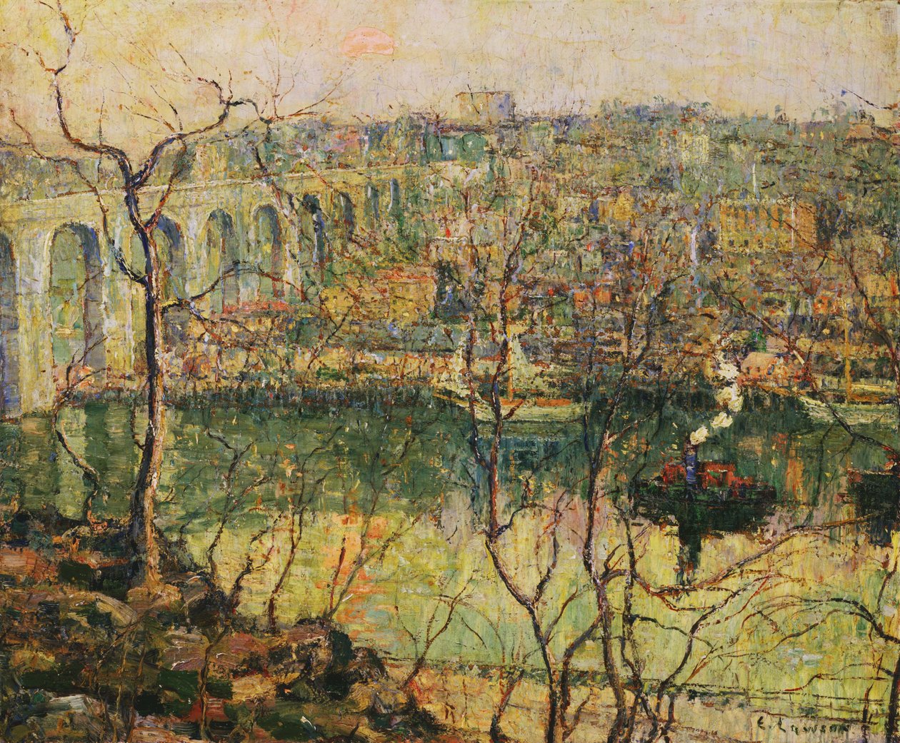 Yüksek köprü by Ernest Lawson