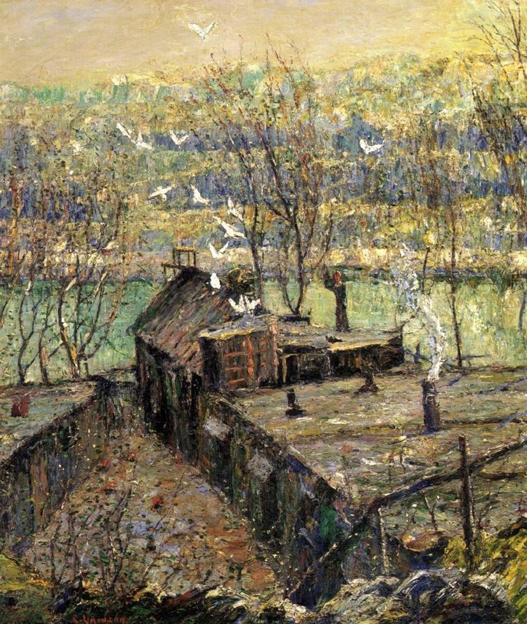 Güvercin Kümesi, c.1916 by Ernest Lawson