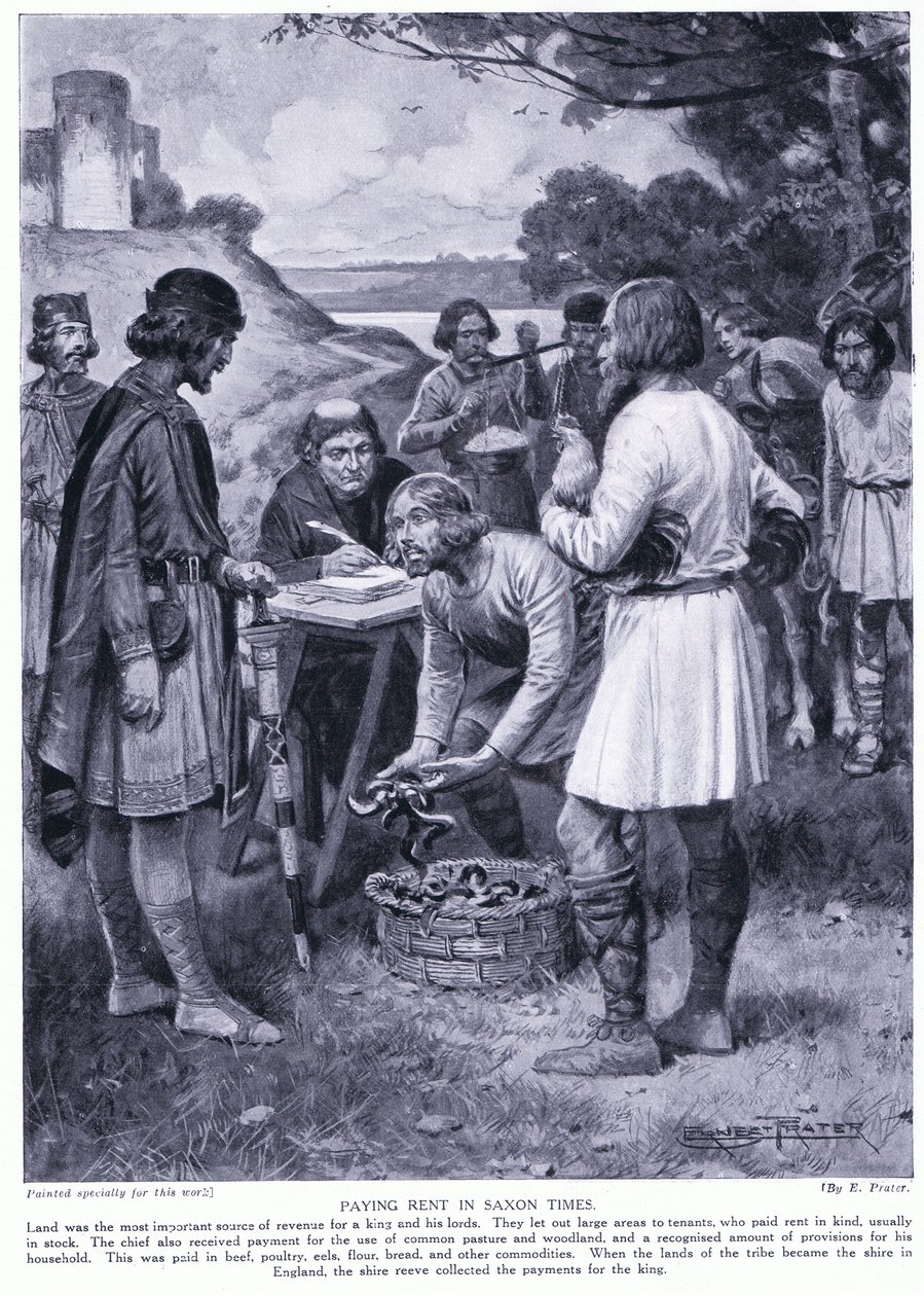 Sakson zamanlarında kira ödemek, 1920