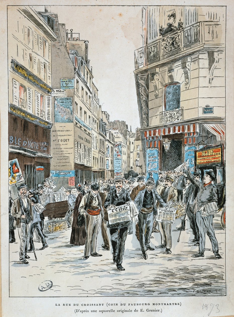 Fransa, Paris, Rue du Croissant