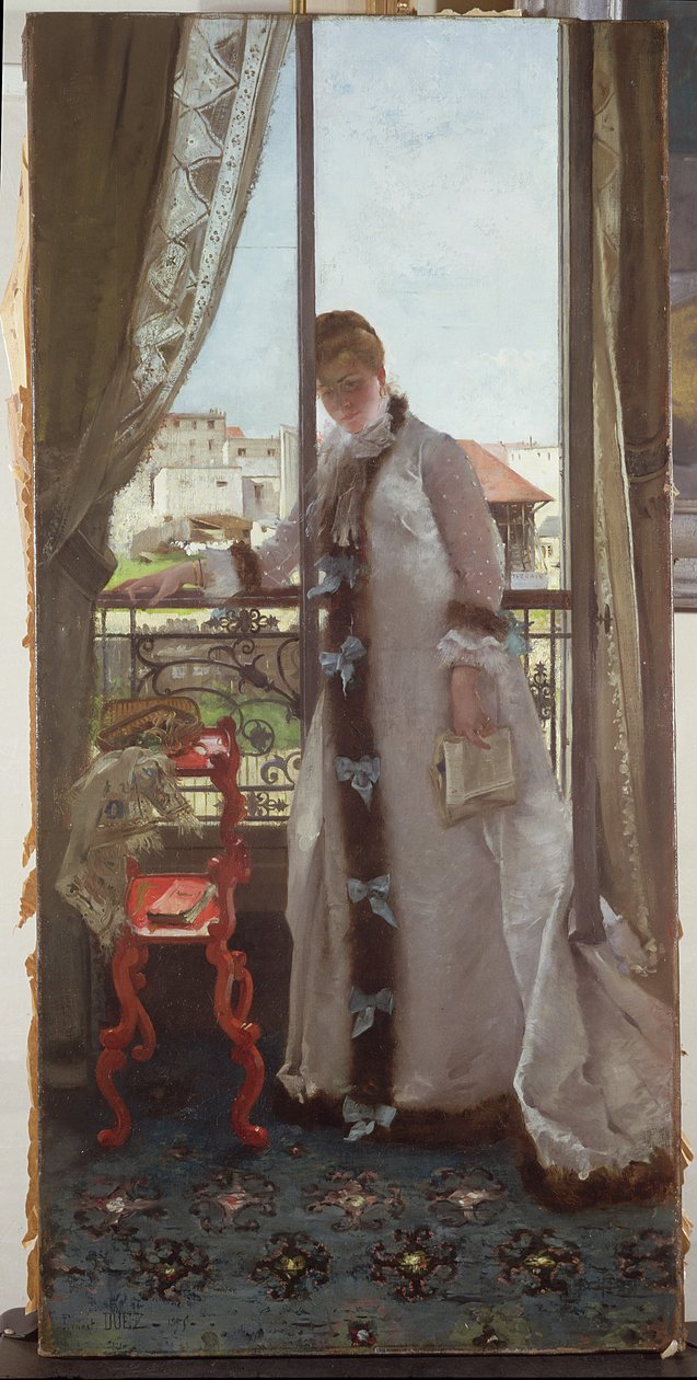 Açık Penceredeki Kadın, 1875 by Ernest Ange Duez