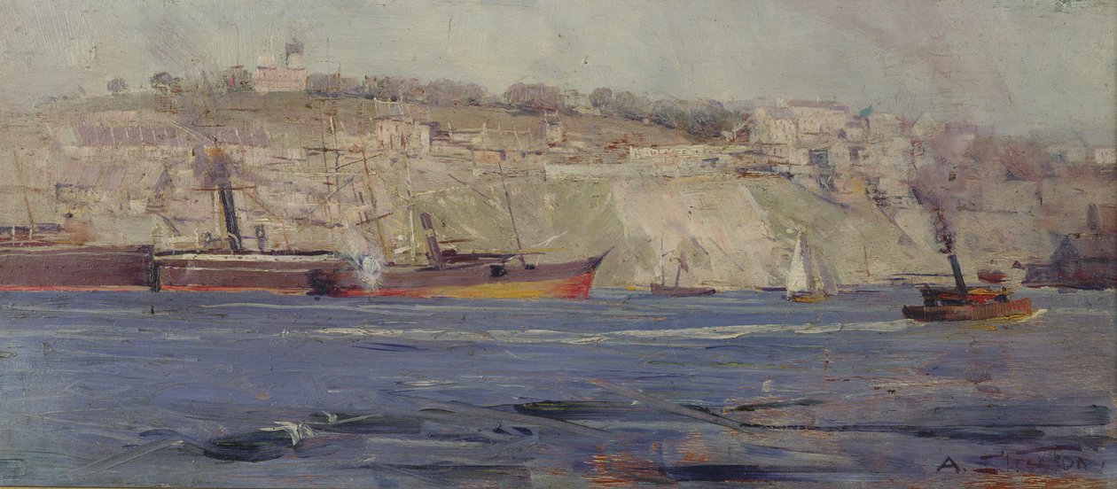Gözlemevi Tepesi, Millers Point, Sidney by Arthur Streeton