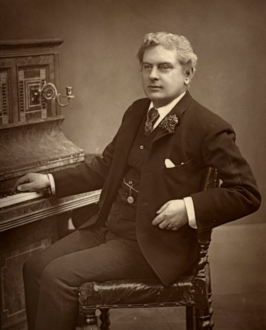 Arthur Cecil, İngiliz aktör, komedyen, oyun yazarı ve tiyatro yöneticisi 1887. by Ernest Barraud