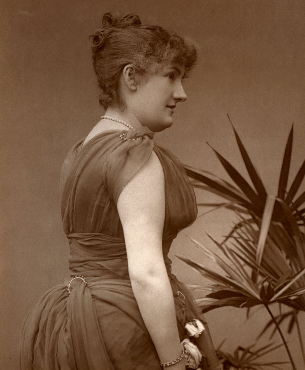 Bayan Edith Woodworth, İngiliz aktris, 1888 by Ernest Barraud