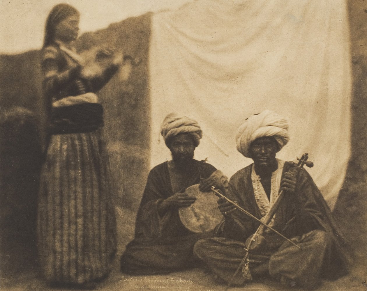 Mısırlı Müzisyenler Rawabi ve Almée, 20 Şubat 1852. by Ernest Benecke