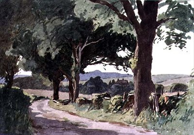 Batı Sussex, Pulborough yakınlarında sahne by Ernest Benger or Berenger