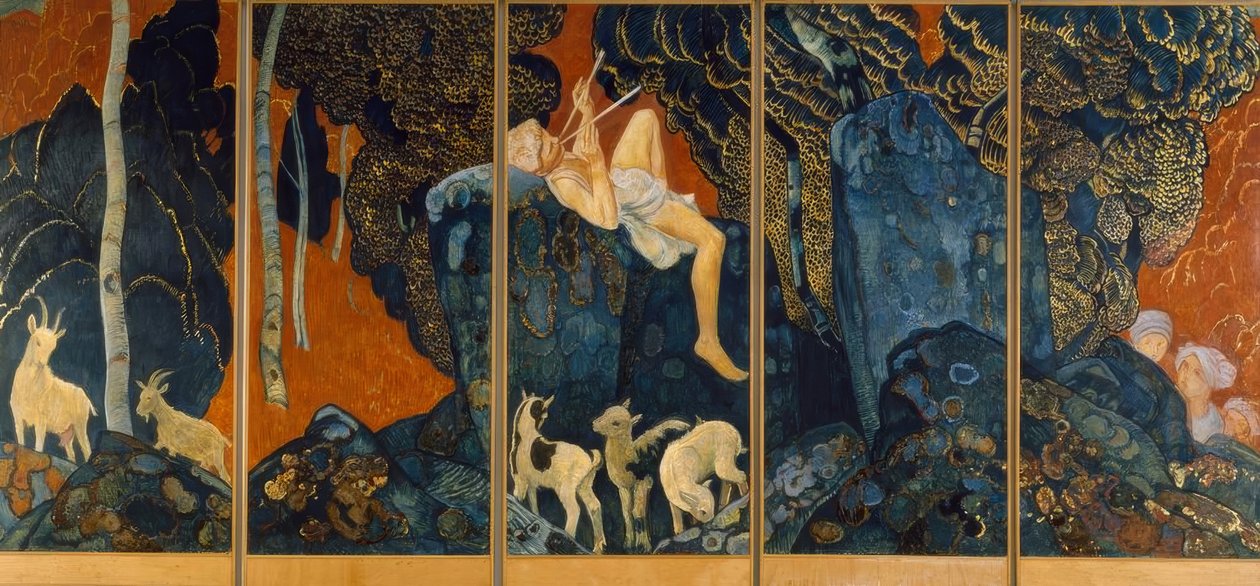 Flüt çalan çoban by Ernest Bieler