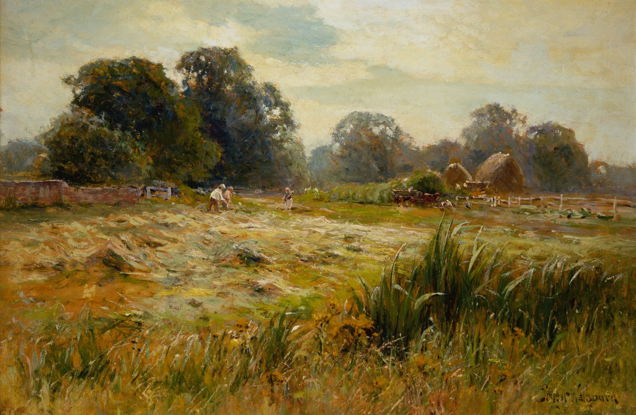 Samanı Çevirmek, Epping, Essex yakınında (gemide yağ) by Ernest C. Walbourne