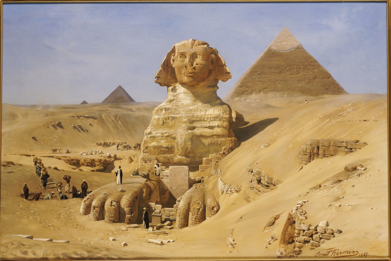 Sfenks kazısı, 1887 by Ernest Carl Eugen Koerner