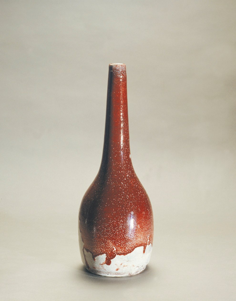 Ernest Chaplet (1835-1909) tarafından flambe emaye ile porselen vazo by Ernest Chaplet