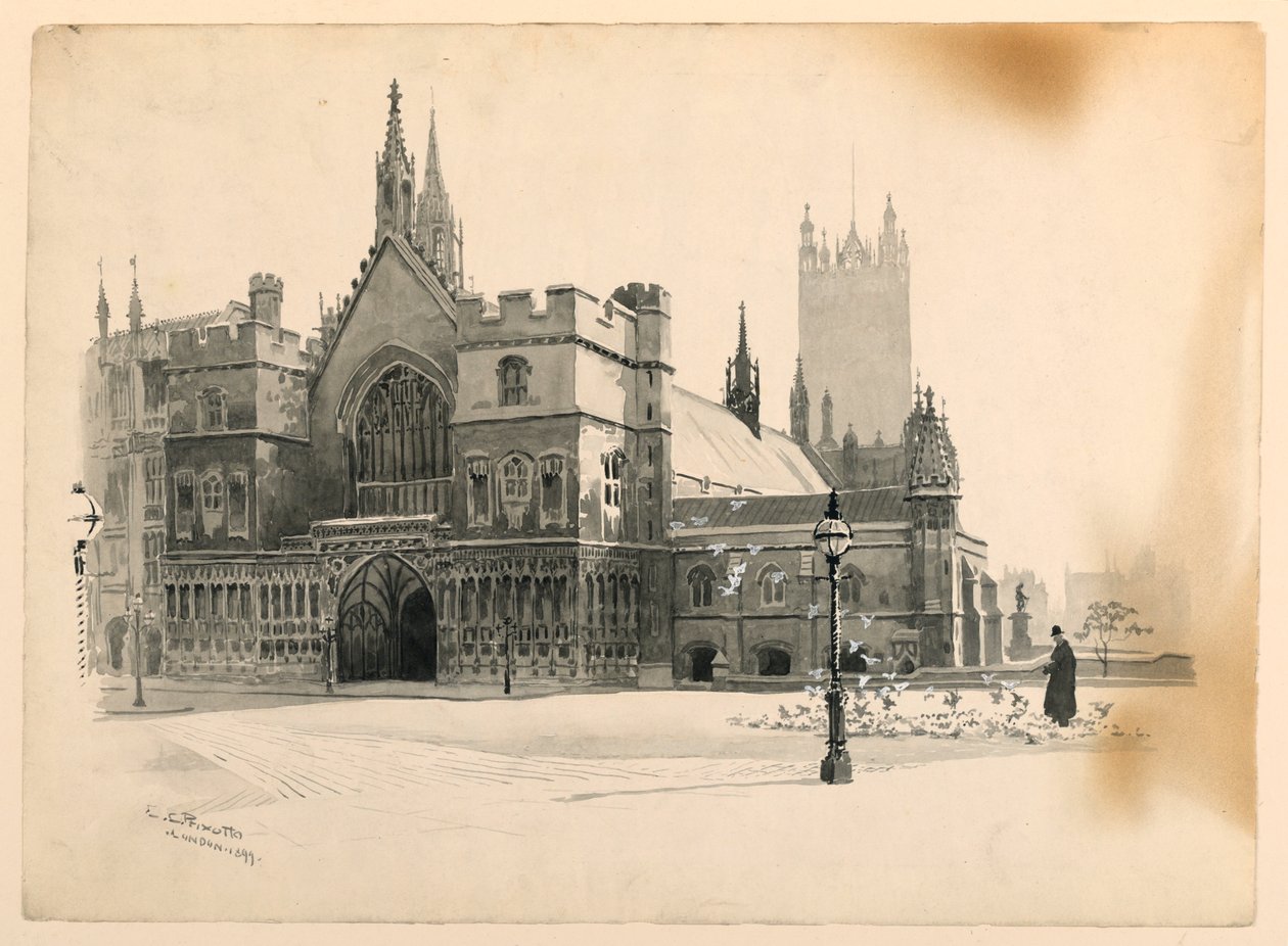 Westminster Hall Dış by Ernest Clifford Peixotto
