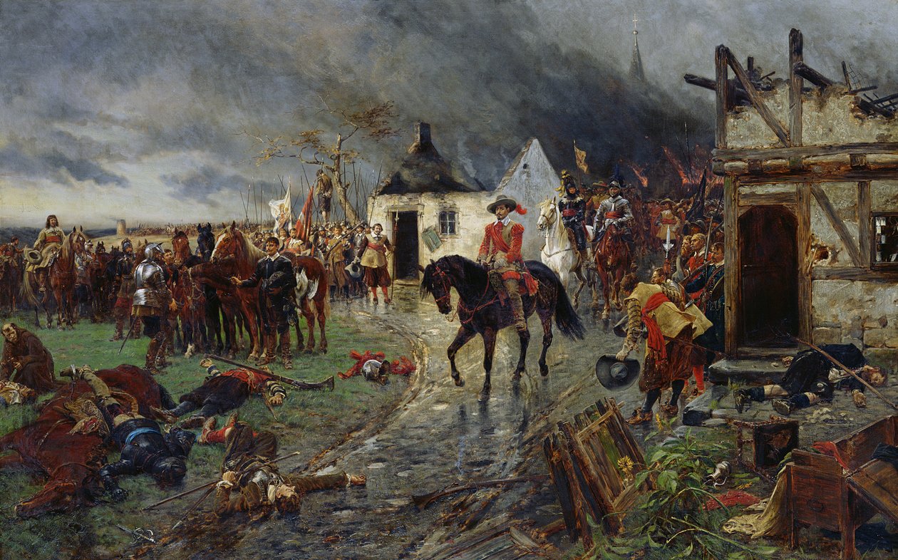 Wallenstein: Otuz Yıl Savaşlarından Bir Sahne (tuval üzerine yağlı boya) by Ernest Crofts