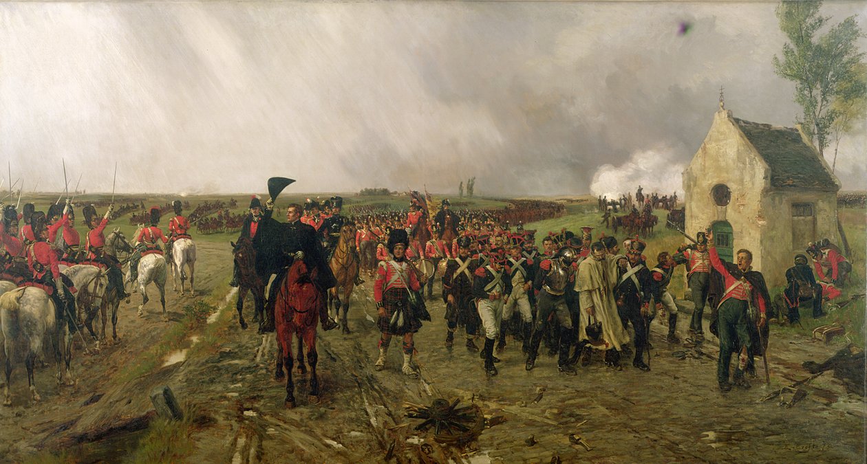 Wellington'un Quatre Bras'tan Waterloo'ya Yürüyüşü, 1878 by Ernest Crofts