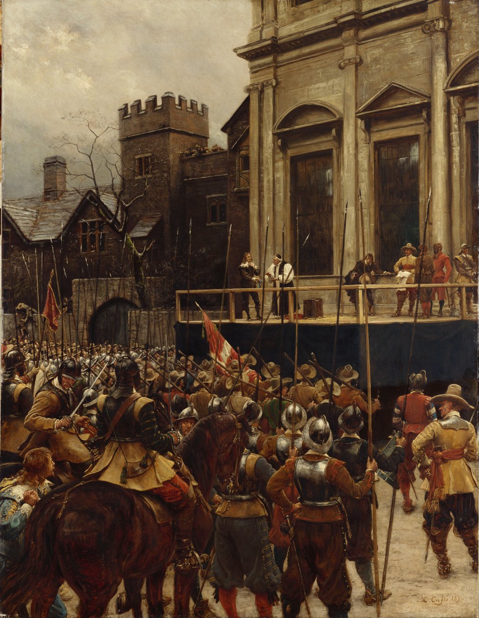 Whitehall, 30 Ocak 1649, 1890 by Ernest Crofts