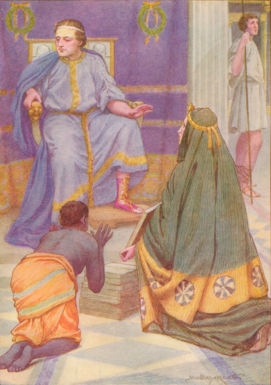 "Kollarında dokuz kitap taşıyordu", c1912 1912 by Ernest Dudley Heath