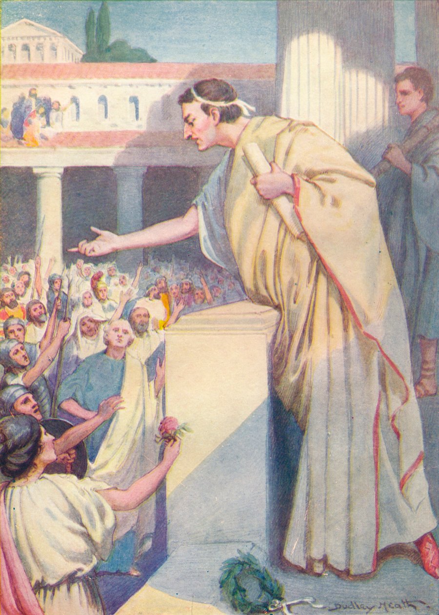 Ertesi sabah Cicero, Catilina