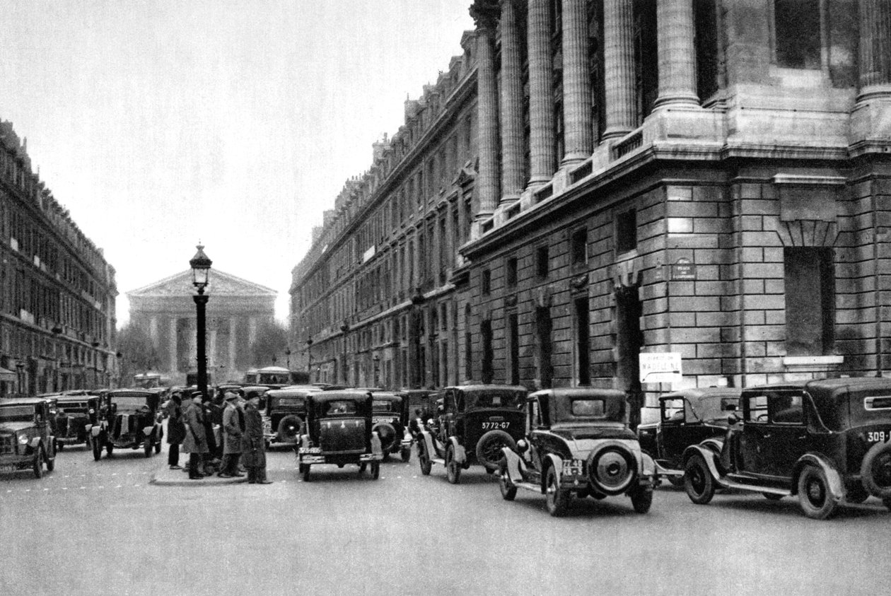 Uzaktan Madeleine ile Rue Royale