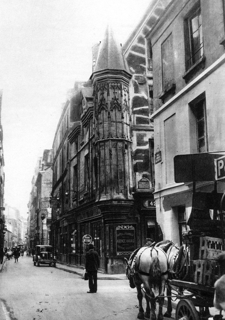 Rue Vieille du Temple, Hotel Barbette, Paris, 1931. by Ernest Flammarion