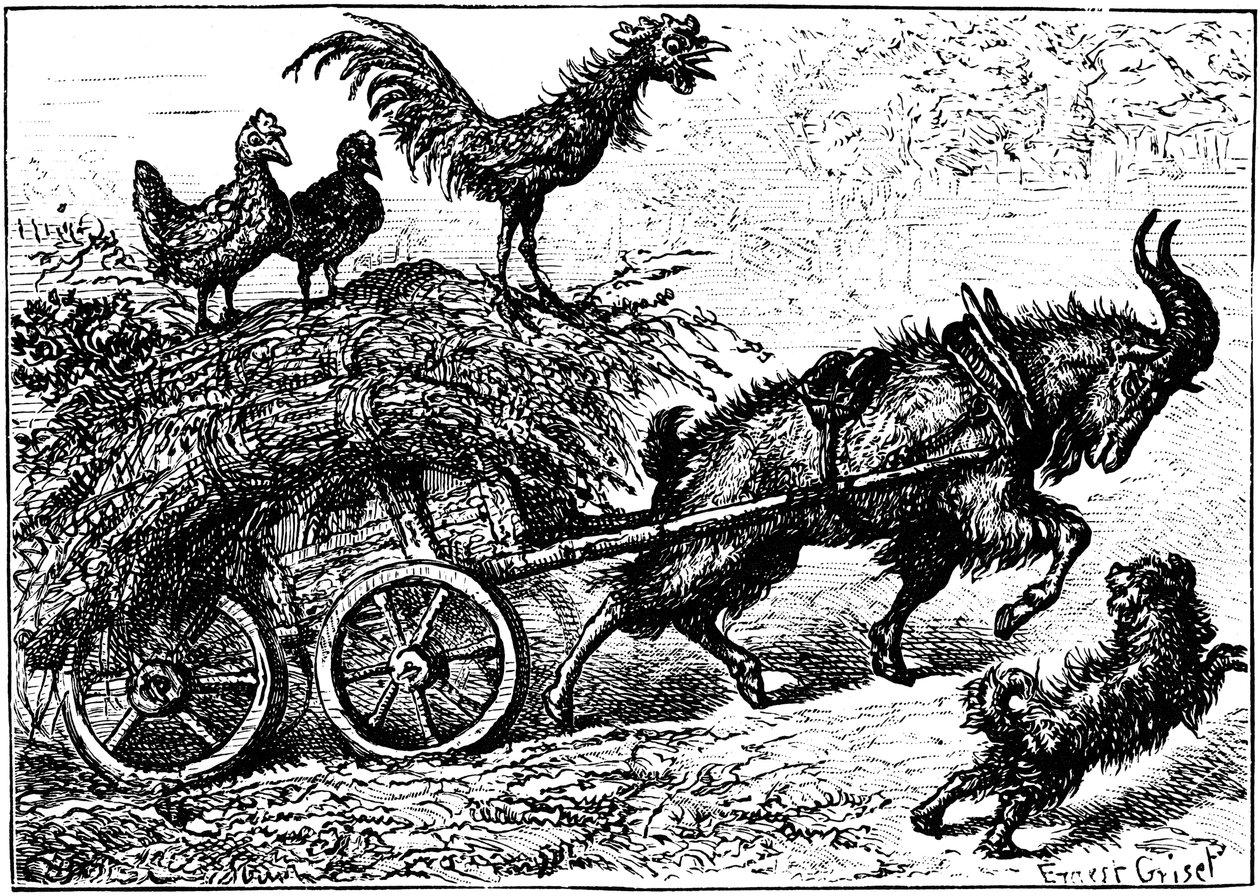 Küçük Bo-Peep adlı çocuk kitabından bir örnek, c1880. by Ernest Henry Griset