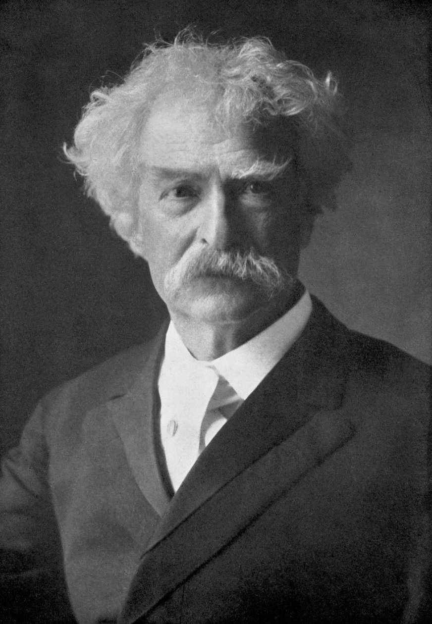 Samuel Langhorne Clemens, Amerikalı mizahçı, romancı, yazar ve öğretim görevlisi, 1910. by Ernest Herbert Mills