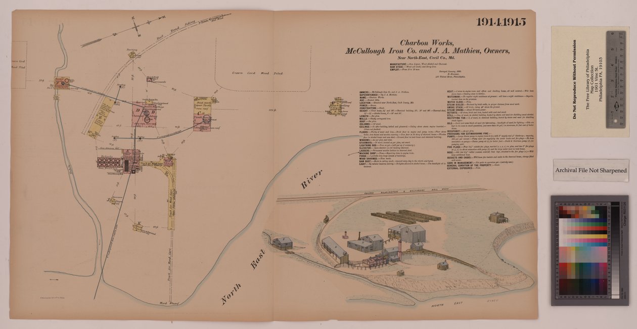 Charbon Works, Maryland, Hexamer Genel Araştırmaları, 1885 by Ernest Hexamer