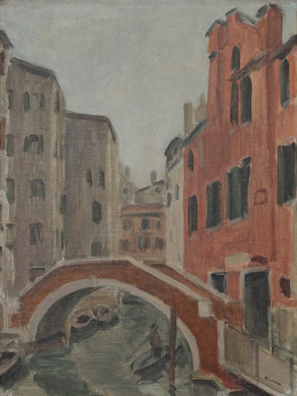 Venedik'te Kanal, 1930 dolayları (tuval üzerine yağlıboya) by Ernest Hiram Brülhart
