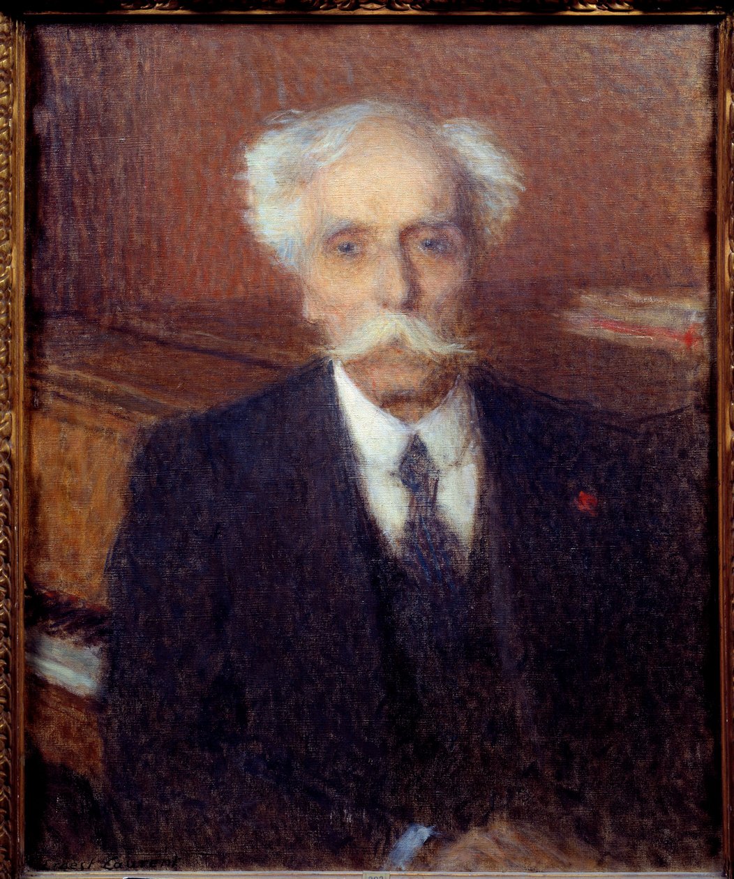Gabriel Faure (1845-1924) Fransız bestecinin portresi. Ernest Laurent
