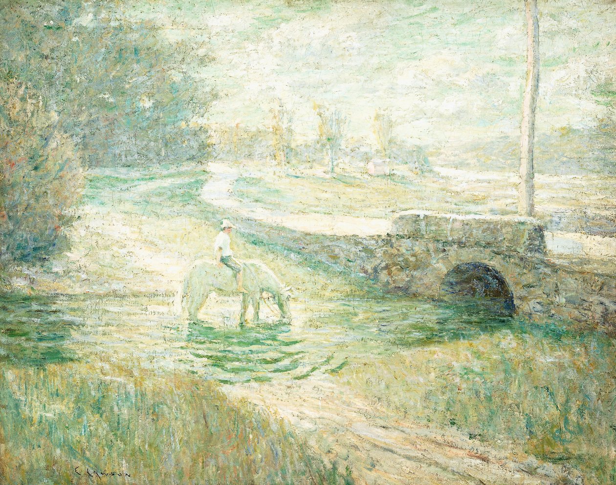 Beyaz At by Ernest Lawson