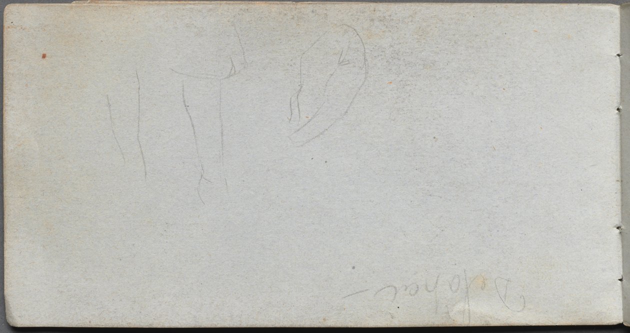 Sketchbook, sayfa 02: Bacak Çalışmaları. by Jean Louis Ernest Meissonier