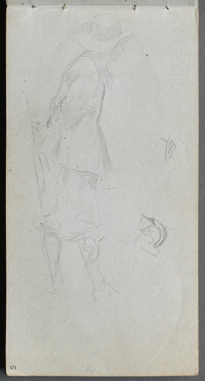 Sketchbook, sayfa 05: Figür Çalışması. by Ernest Meissonier