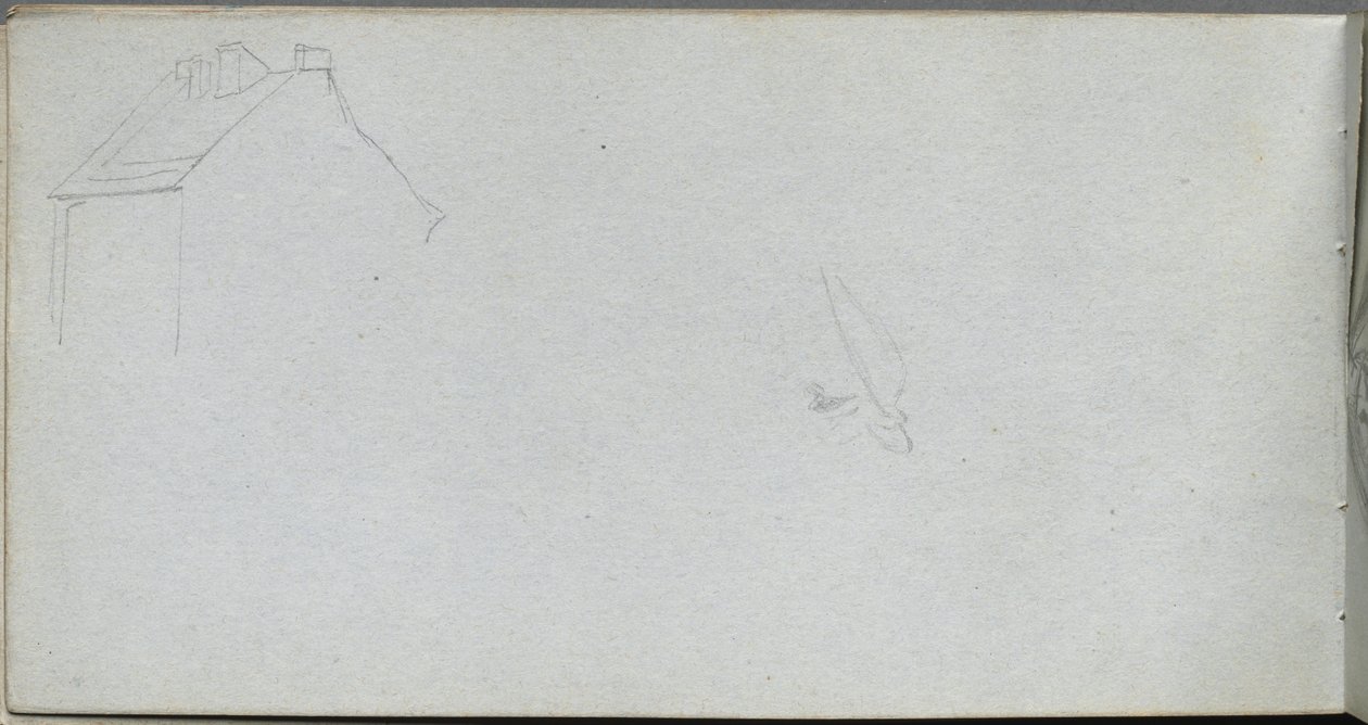 Sketchbook, sayfa 54: Mimarlık Çalışması. by Jean Louis Ernest Meissonier