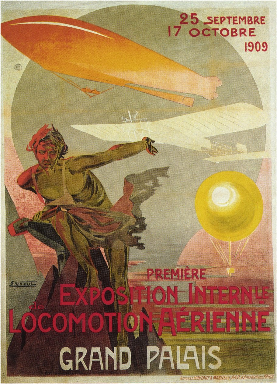 İlk Hava Hareket Gösterisi, 1909 by Ernest Montaut