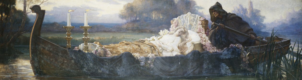 Friz için Tasarım: "Aptal Tarafından Ölü, Kürek", Sel ile Yukarı Çıktı", by Ernest Normand