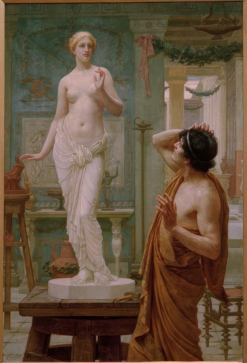 Pigmalion ve Galatea by Ernest Normand