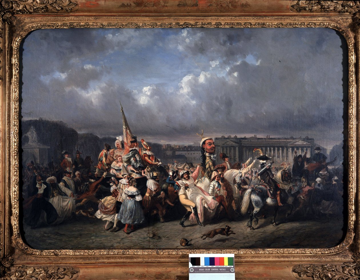 Karnaval, Place de la Concorde - Seigneurgens tarafından, Carnavalet Müzesi by Ernest Seigneurgens
