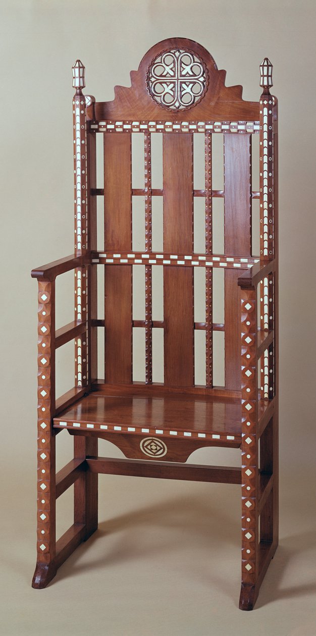 Bir koro durak, 20. yüzyılın başlarında (ceviz) by Ernest William Gimson