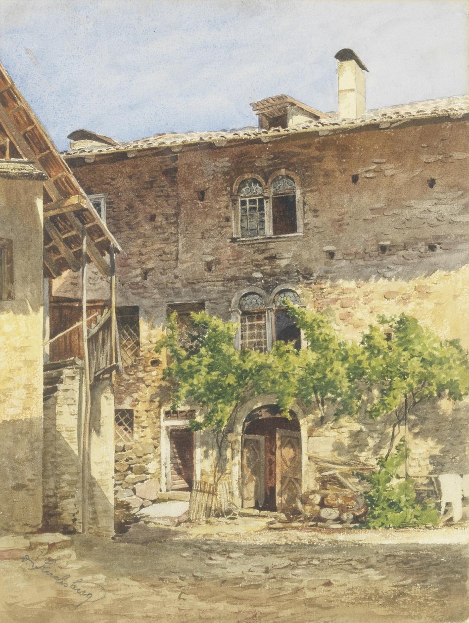 İtalyan avlusu by Ernestine von Kirchsberg