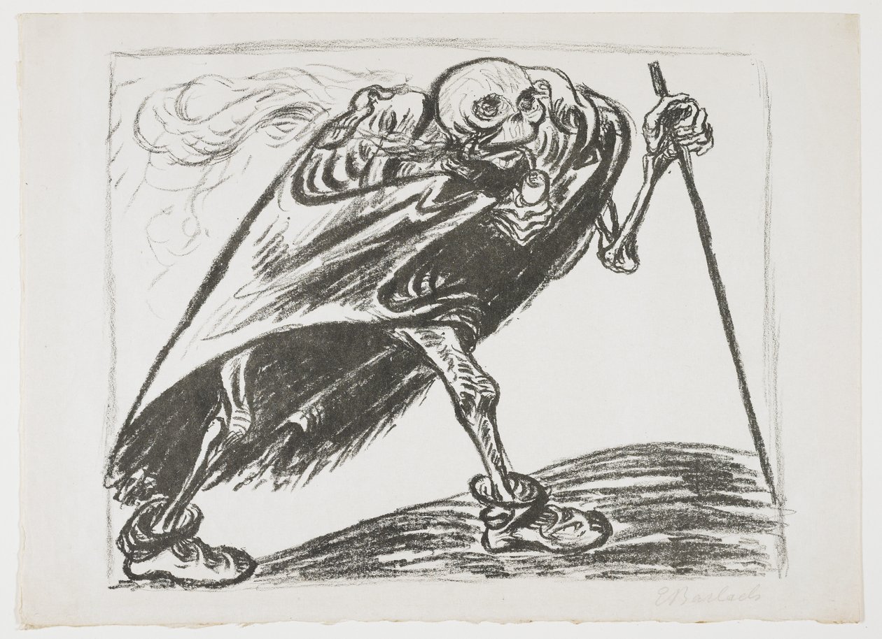 Gezici Ölüm, 1923 by Ernst Barlach