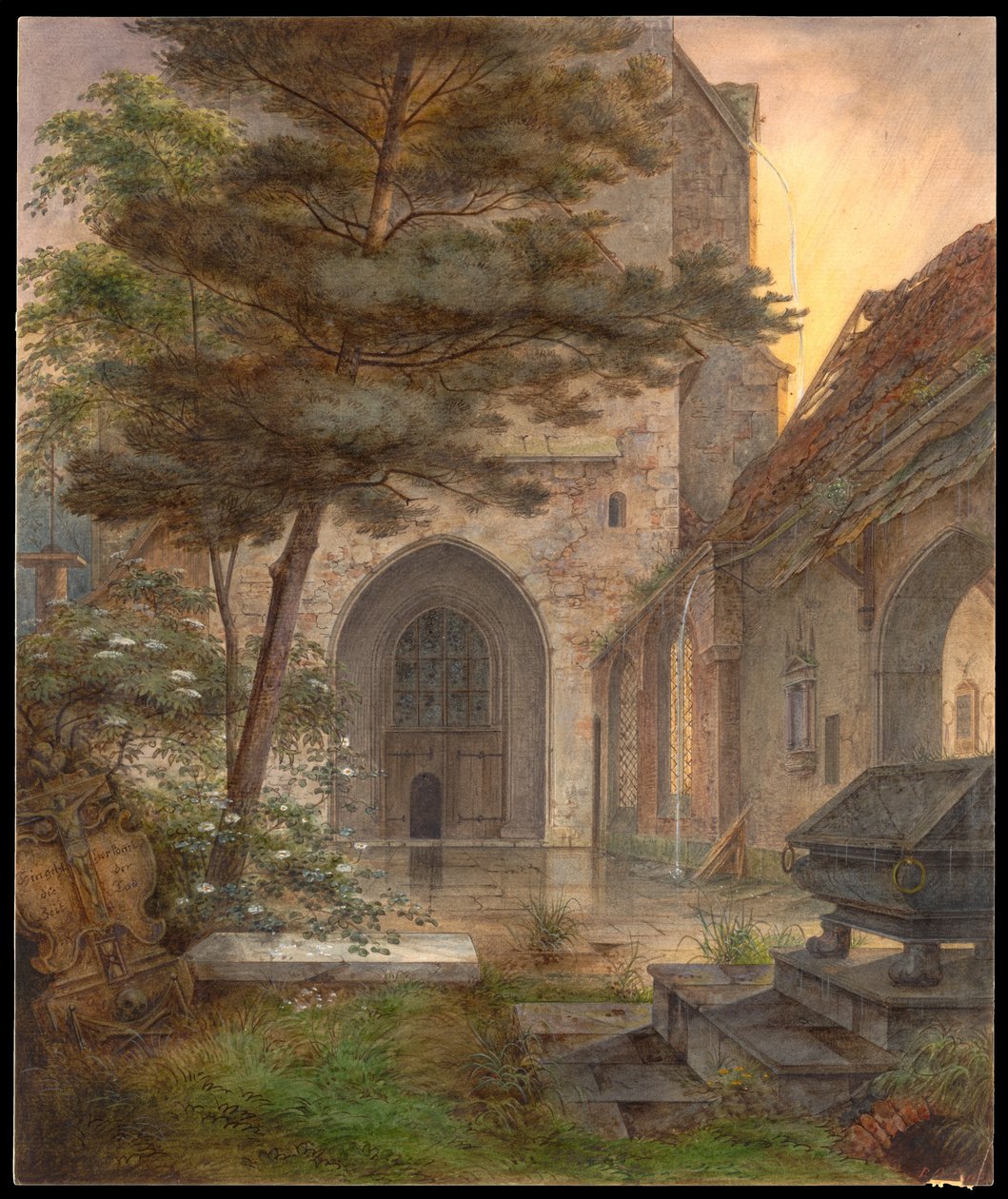 Bir Kilisenin Portalı by Ernst Ferdinand Oehme