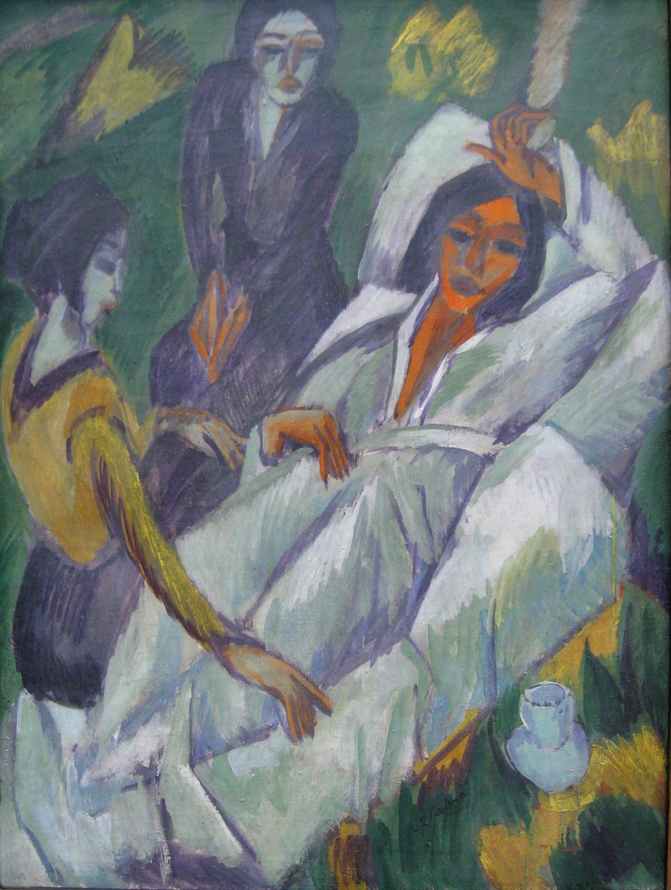 Çay içen kadınlar by Ernst Ludwig Kirchner