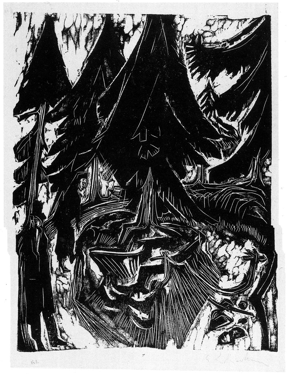 Sanatoryum Spaziergang by Ernst Ludwig Kirchner