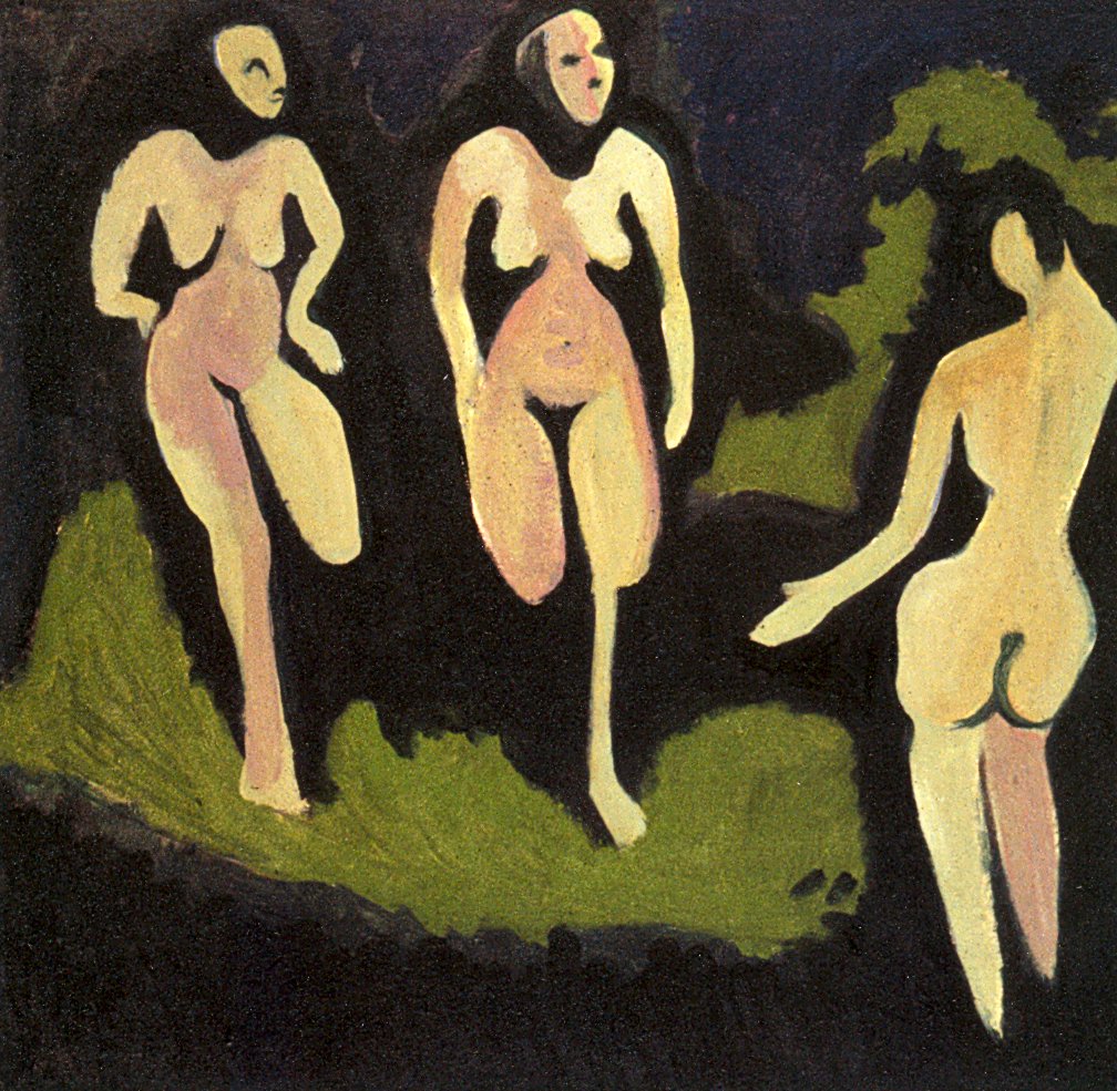 Çayırda çıplaklar by Ernst Ludwig Kirchner