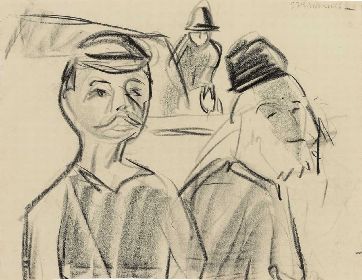 Alp çiftçileri by Ernst Ludwig Kirchner