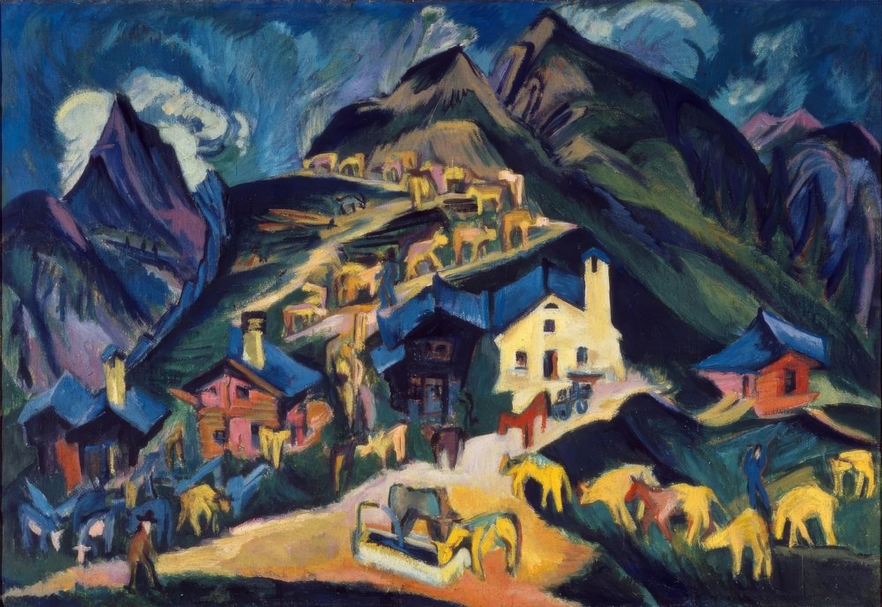 Alp asansörü by Ernst Ludwig Kirchner