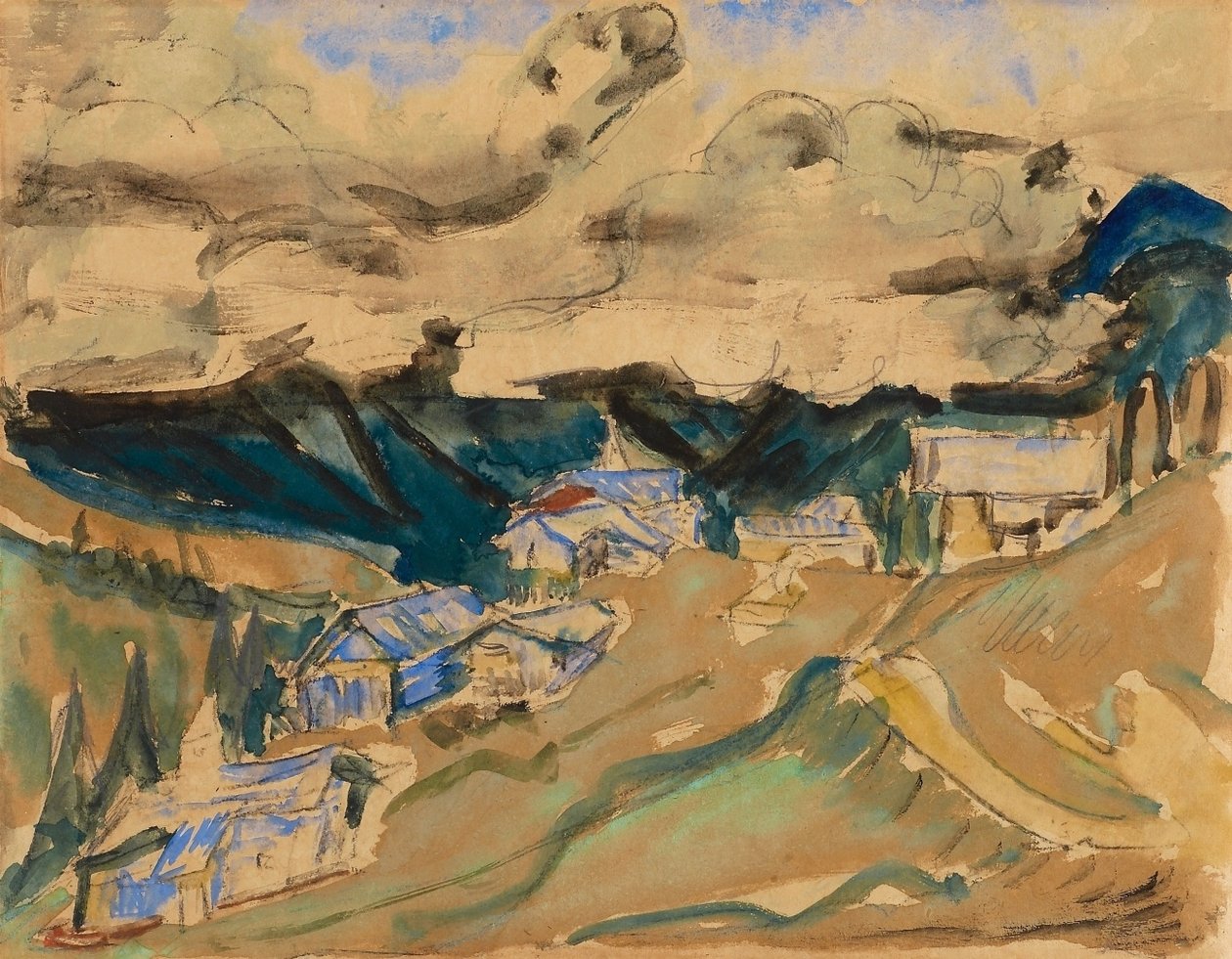Alp manzarası by Ernst Ludwig Kirchner