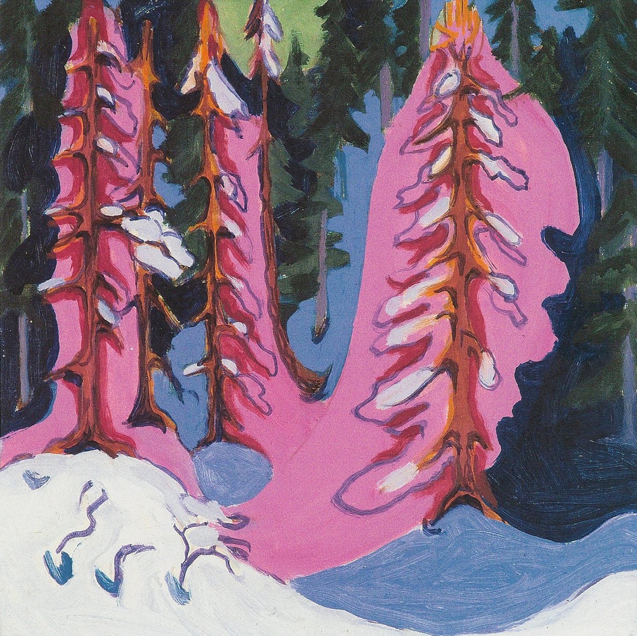 Ormanın kenarında by Ernst Ludwig Kirchner