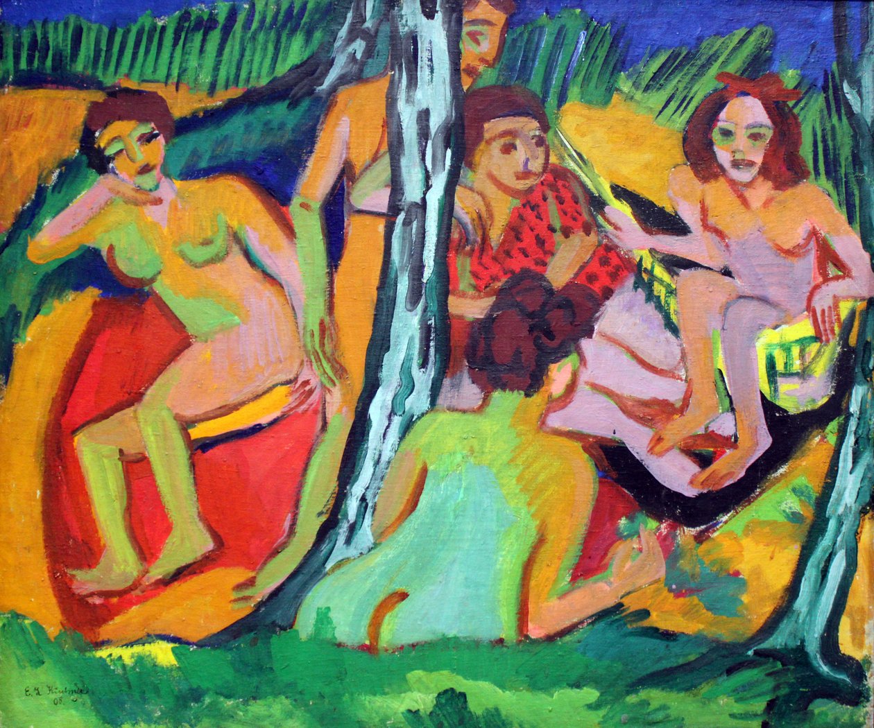 banyo by Ernst Ludwig Kirchner