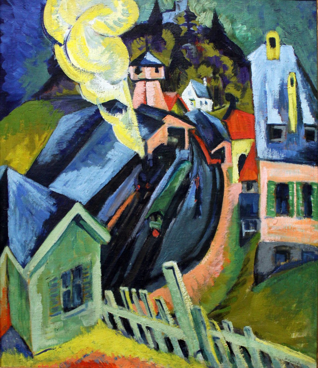 Königstein tren istasyonu by Ernst Ludwig Kirchner