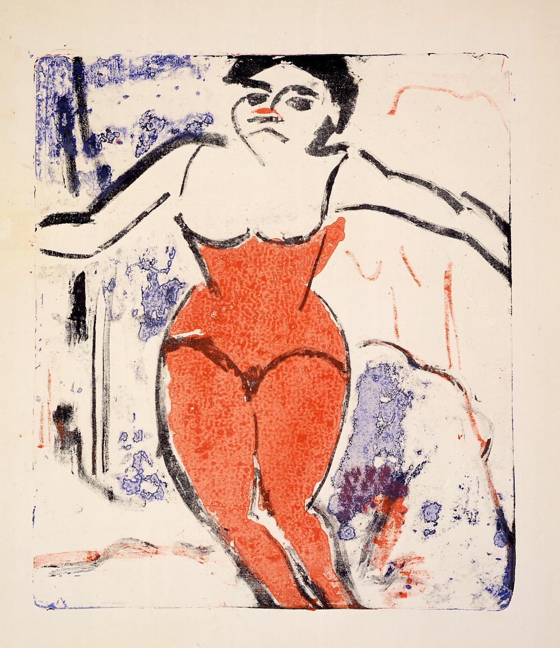 Alkış ateşli sanatçı by Ernst Ludwig Kirchner